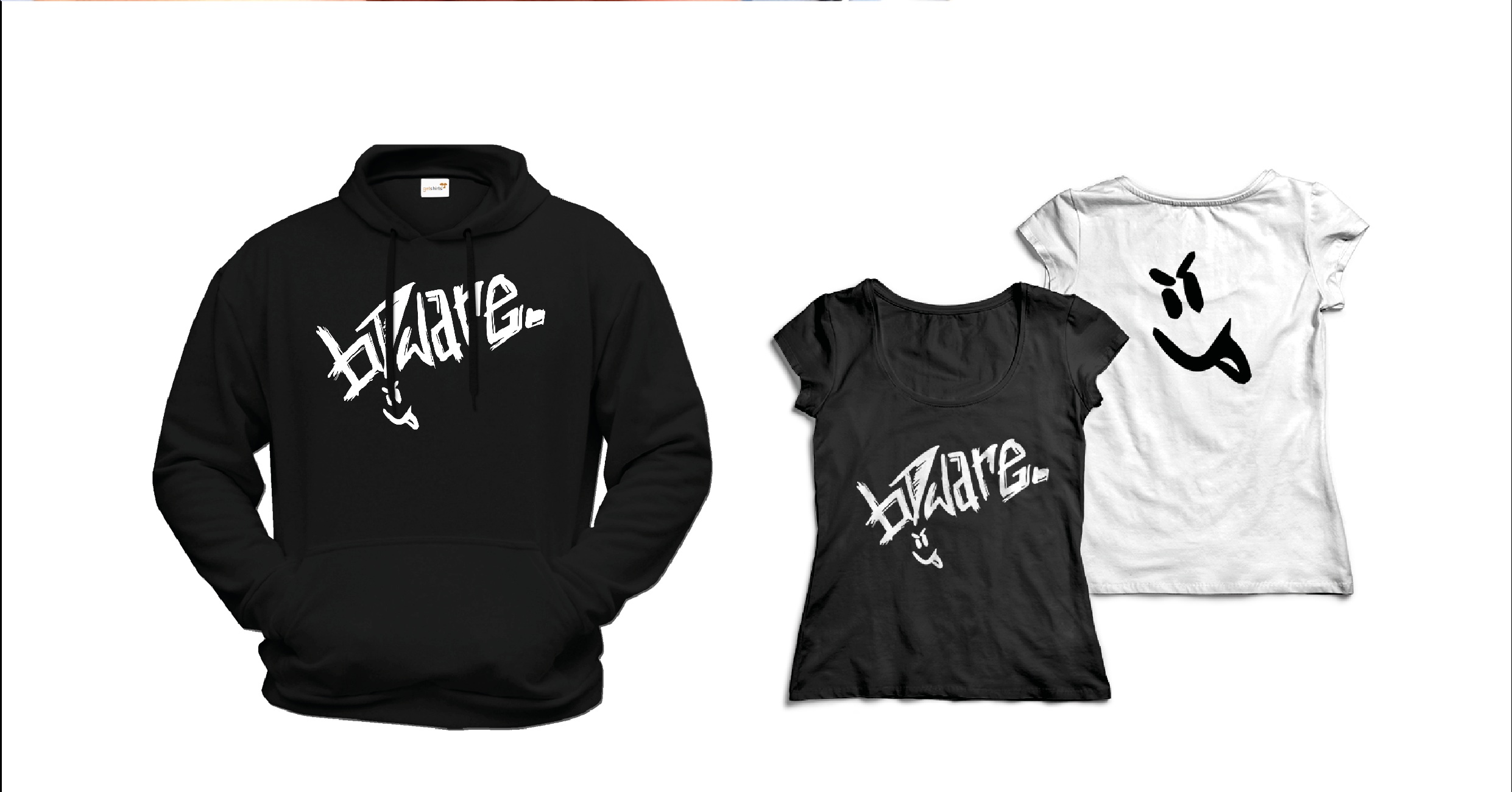 b!ware Musikband Logo Design Mockup