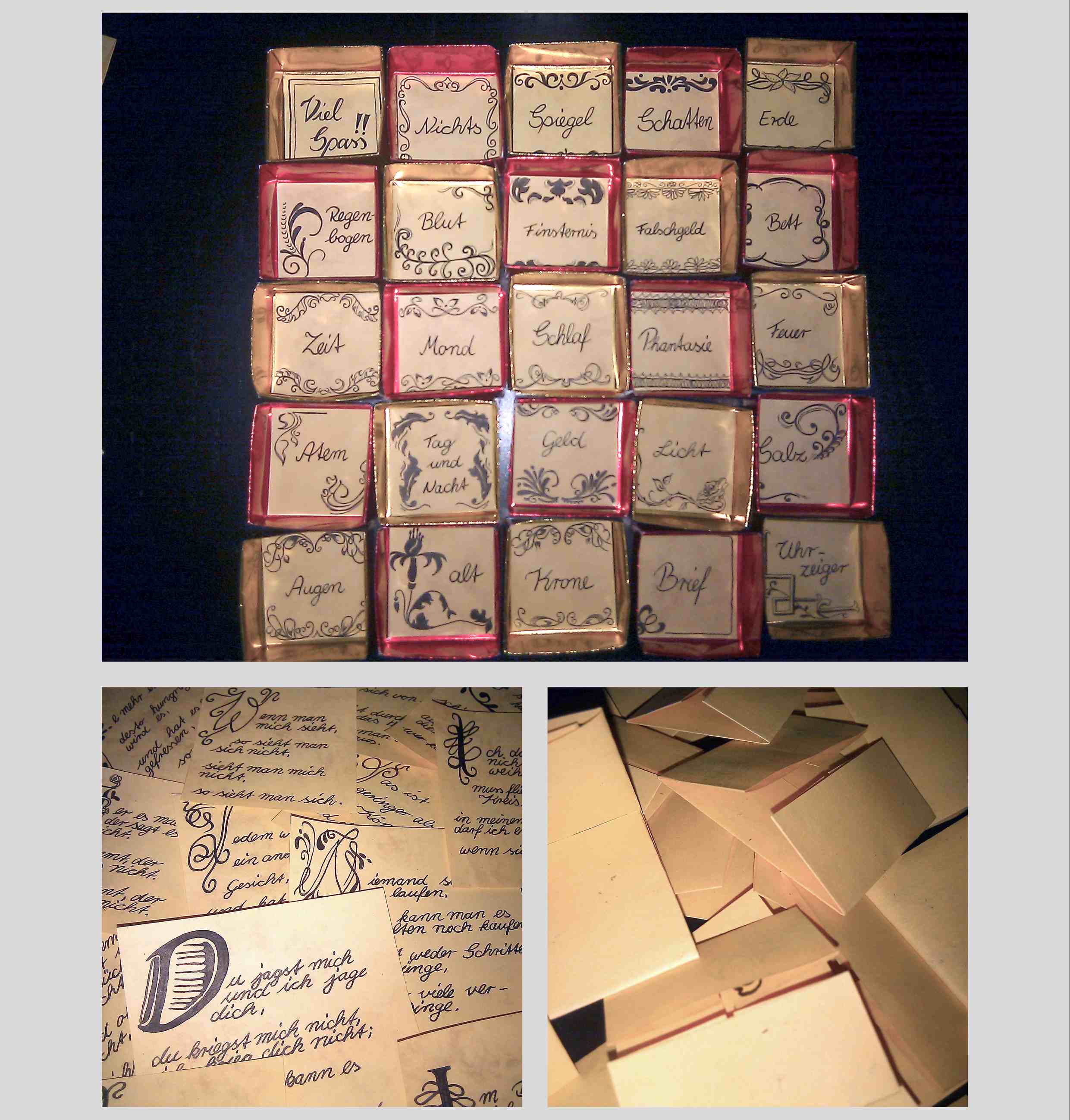 Rätsel-Adventskalender Rätselkarten