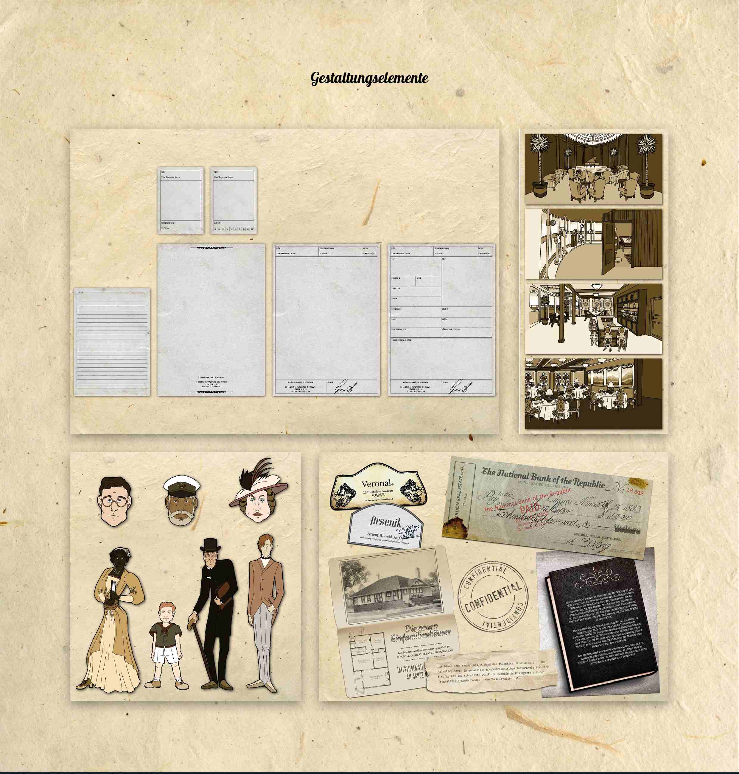 The Venecia Case Artbook Design Elementen