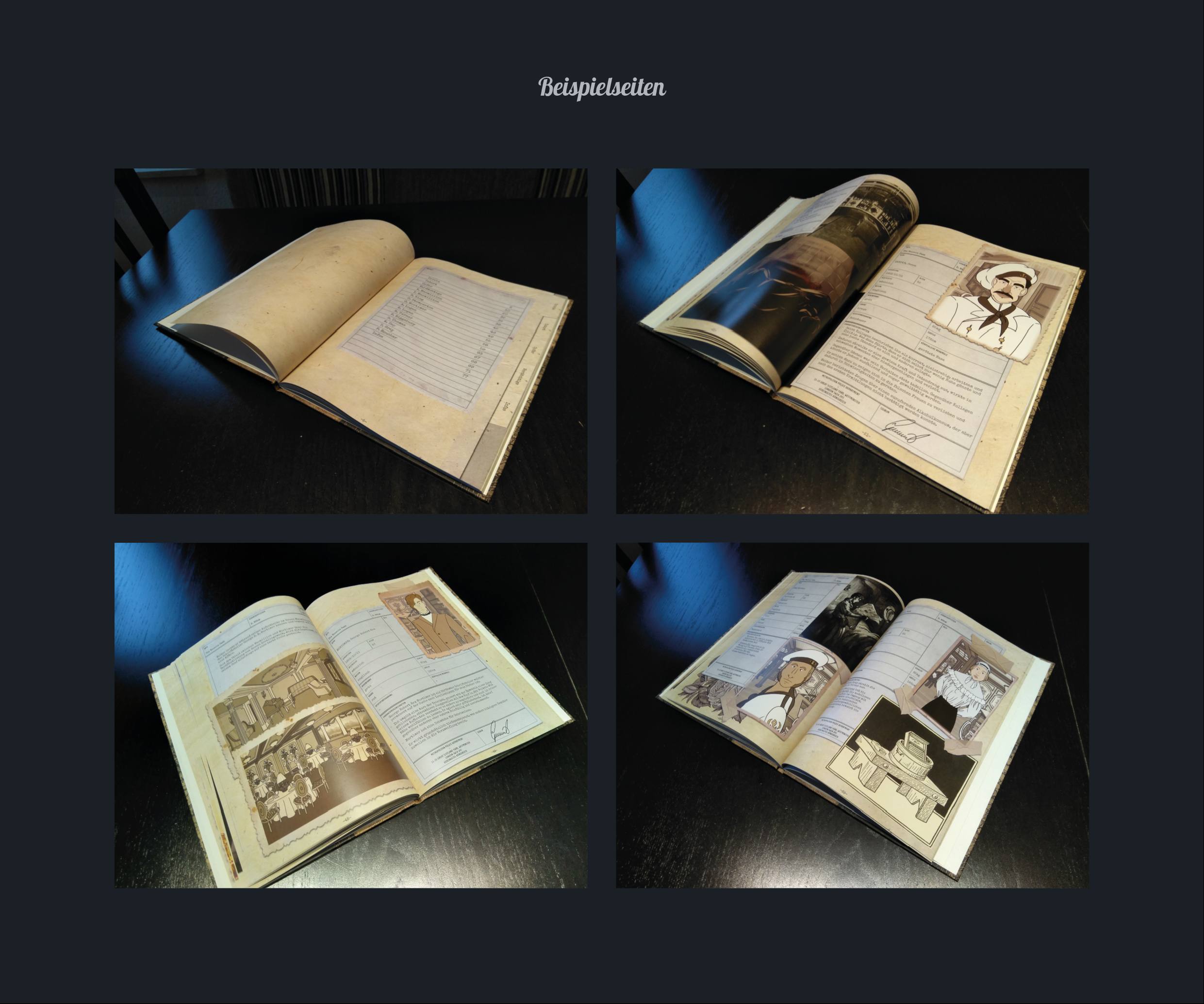 The Venecia Case Artbook aufgeschlagen