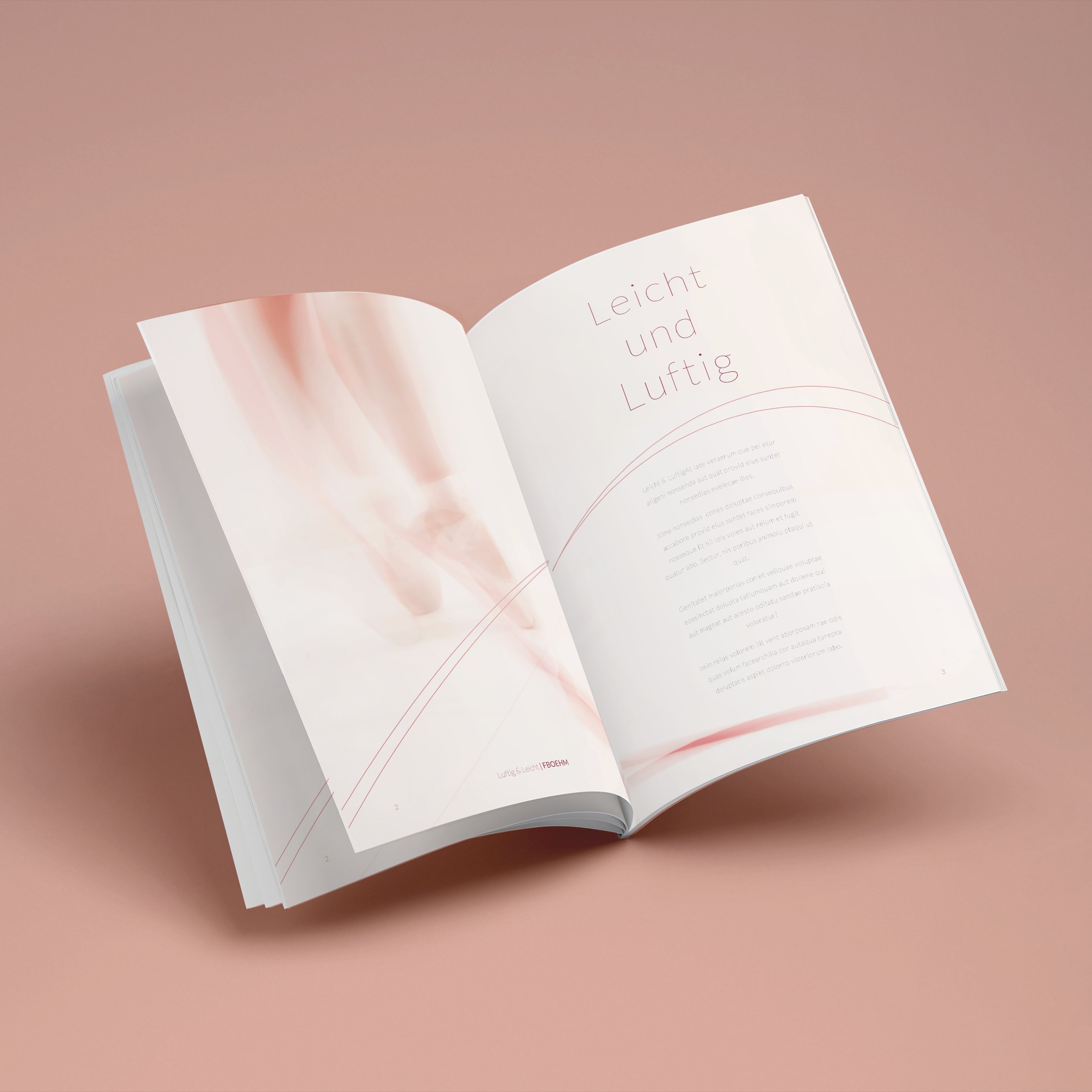 Magazingestaltung in verschiedenen gegensätzlichen Stilen