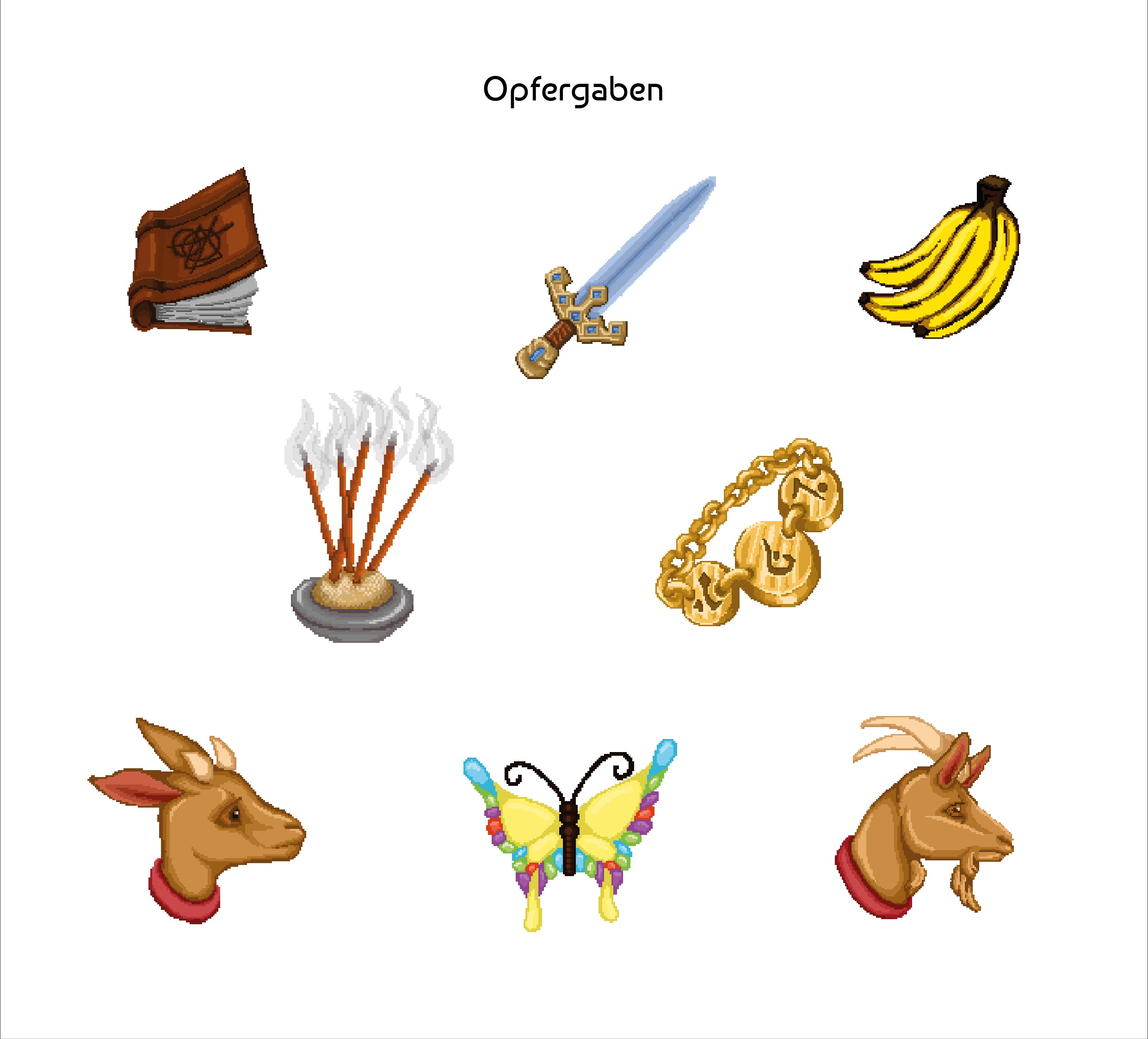 Game Assets für Urgent Sacrifices Opfergaben