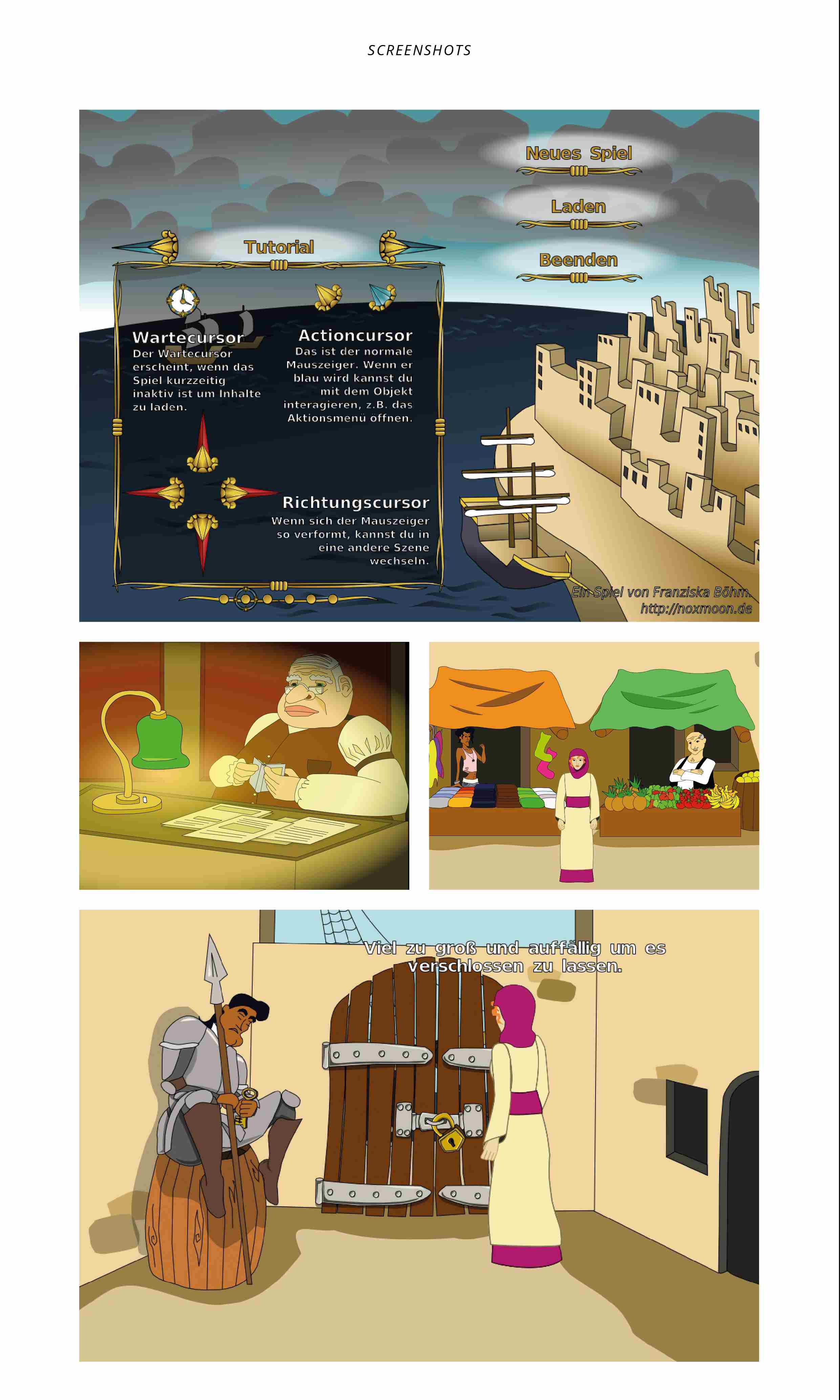 Point and Click Adventure Alphapiraten Screenshots