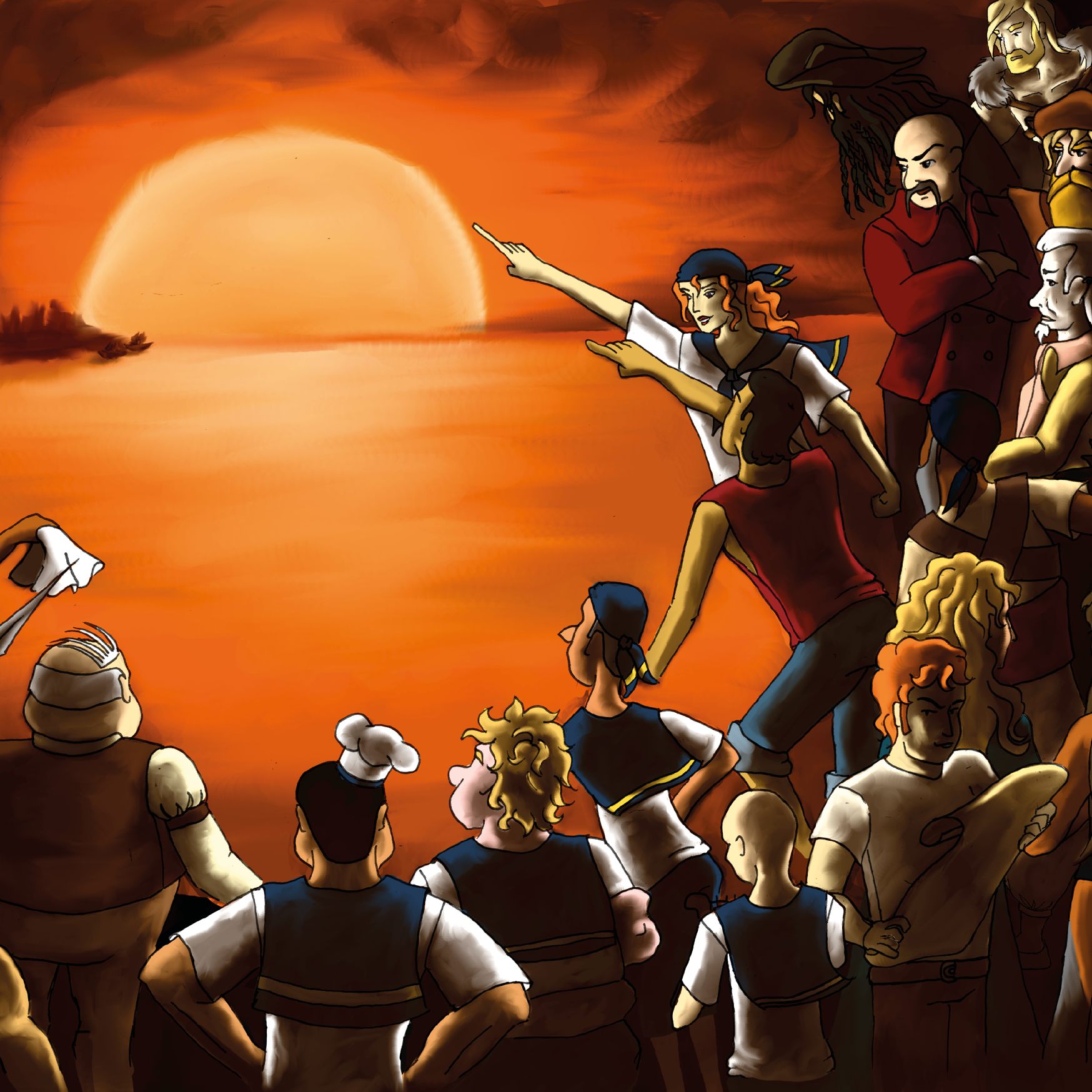 Spielprototypen Alphapiraten Point- and Click-Adventure