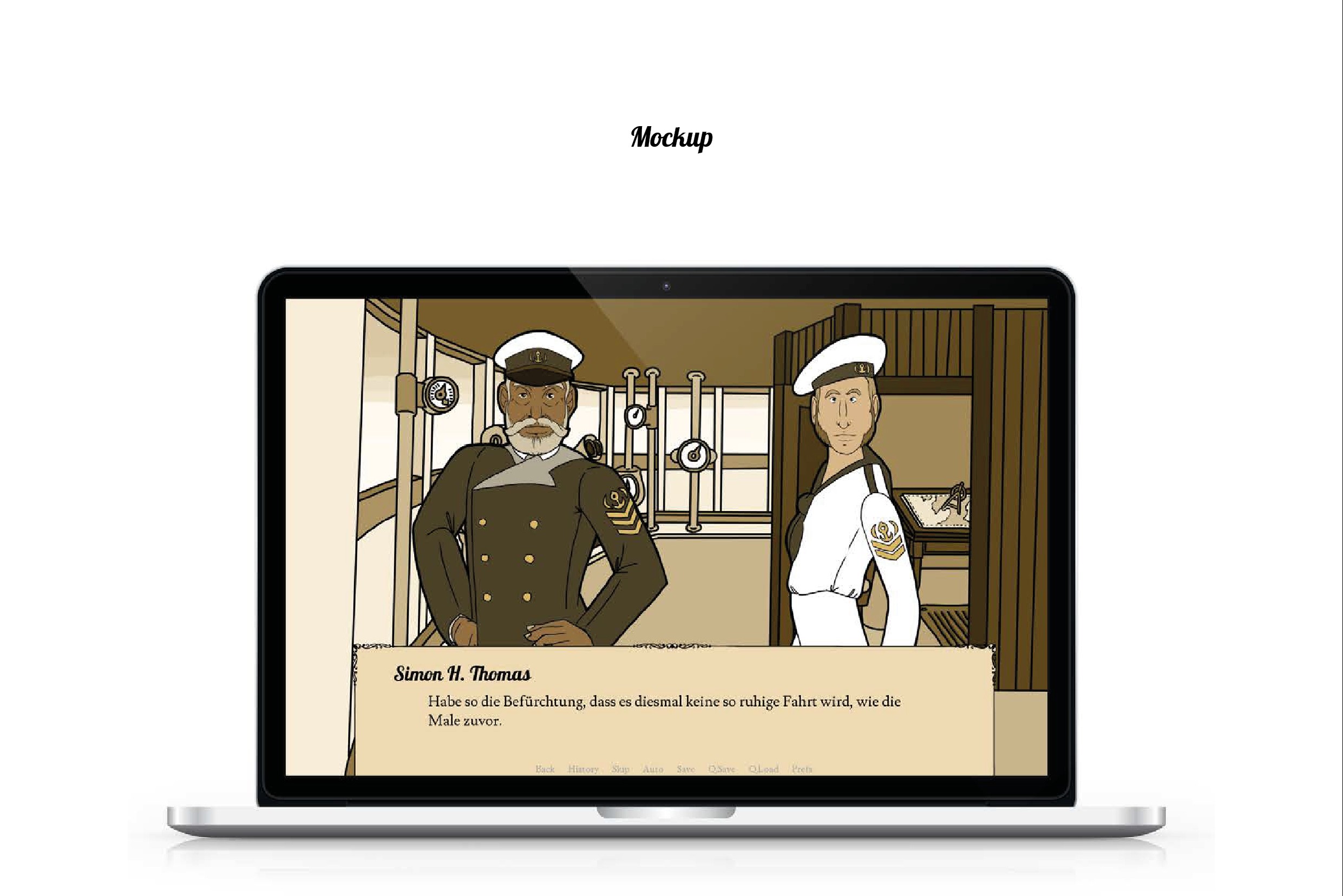 The Venecia Case Visual Novel Mockup PC