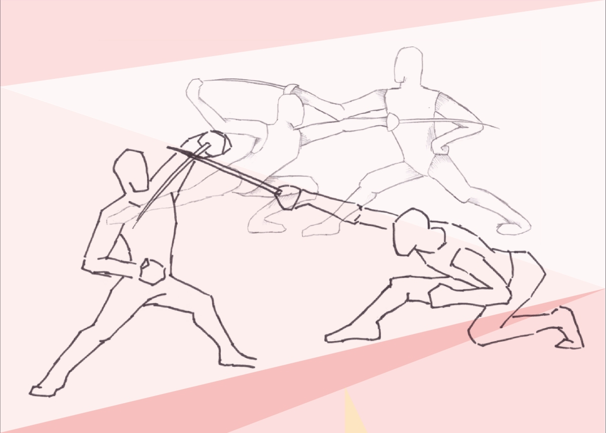 Illustration Sport Fechten