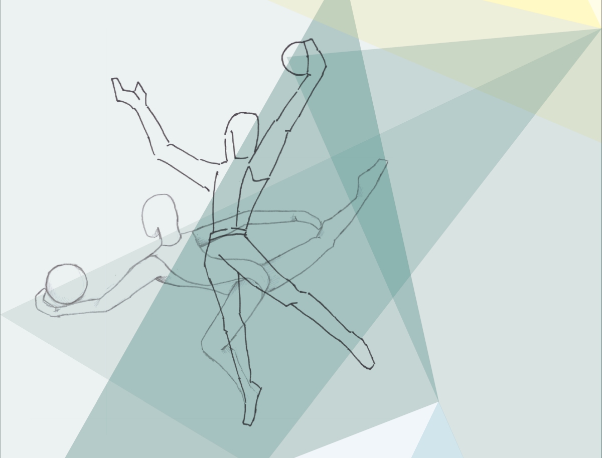 Illustration Sport rythmische Sportgymnastik