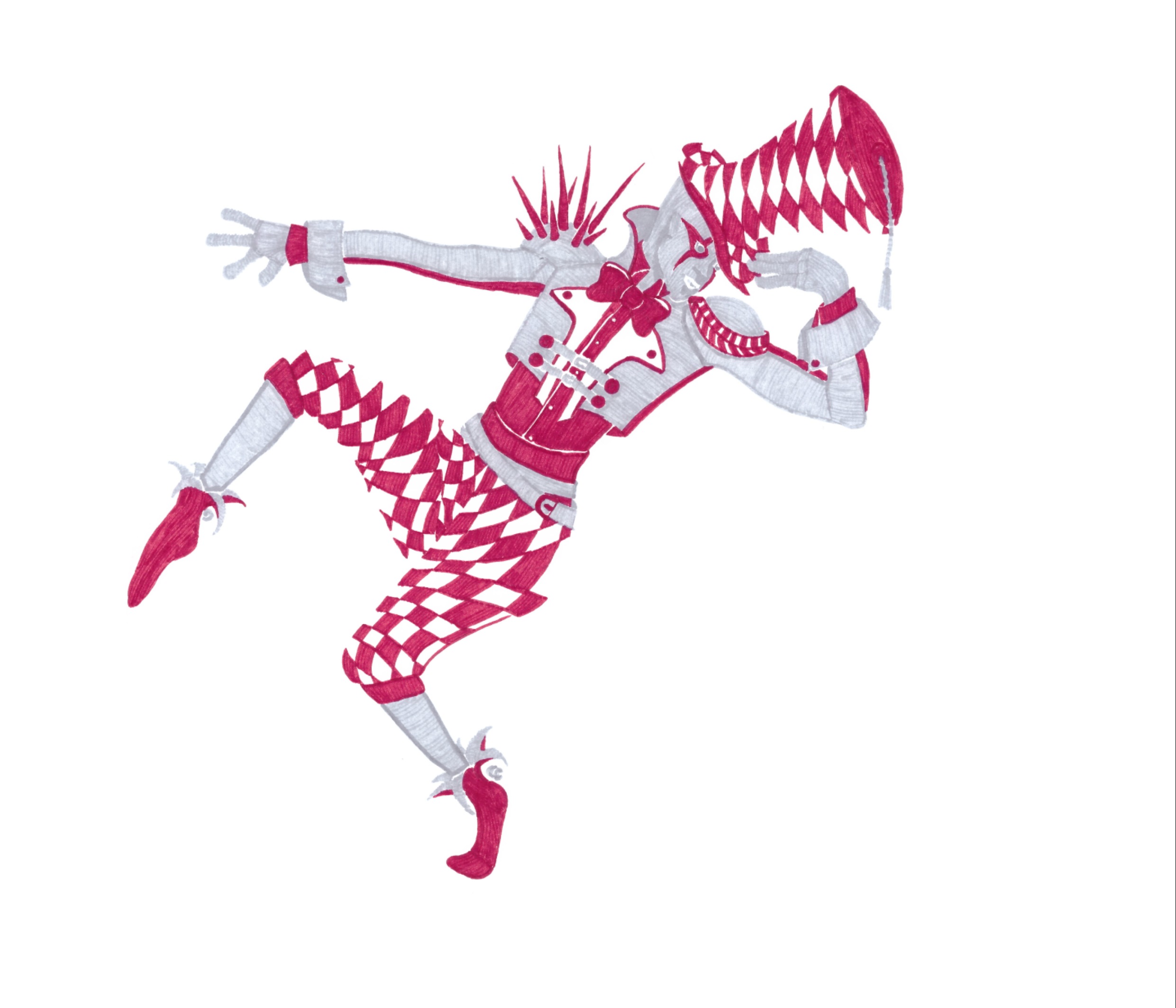 Illustration Clown Michael Jackson