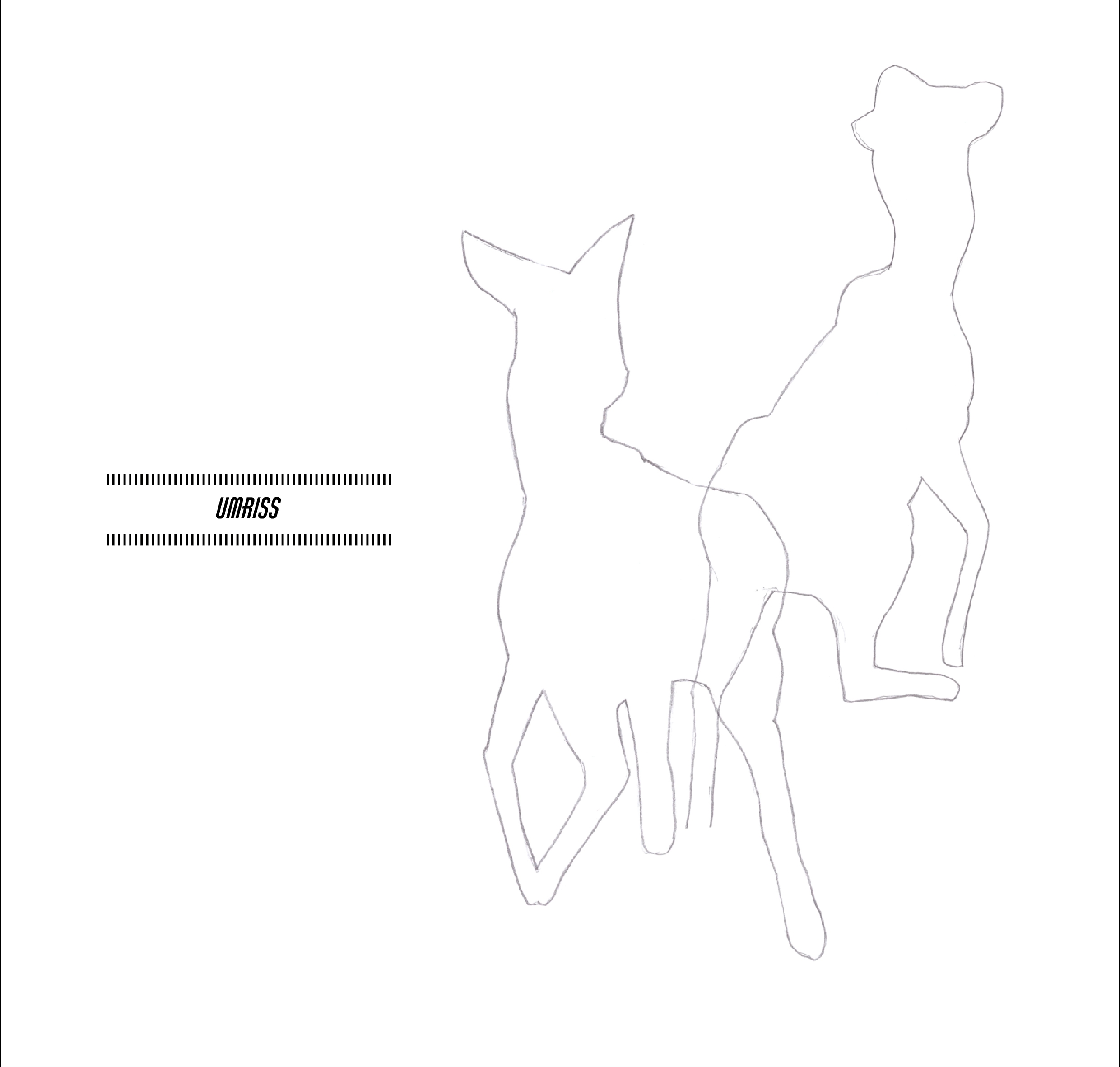 Reh Illustration Umriss