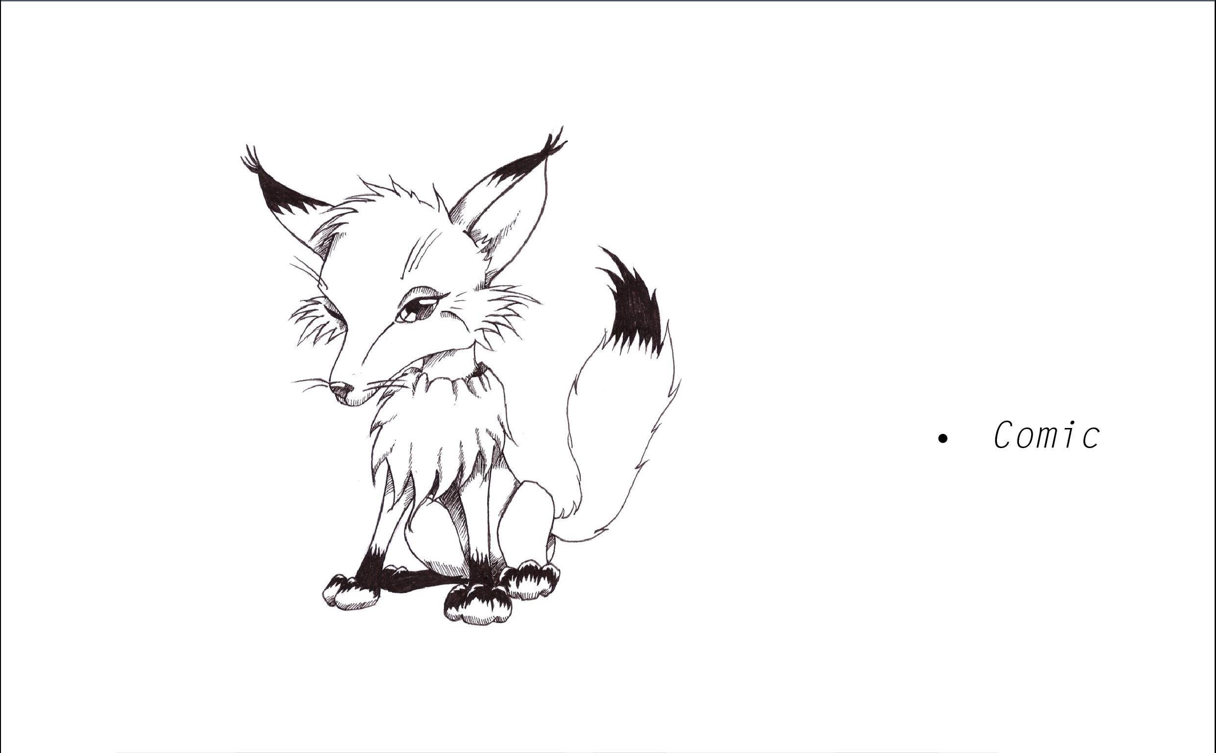 Wolf Illustration Comic