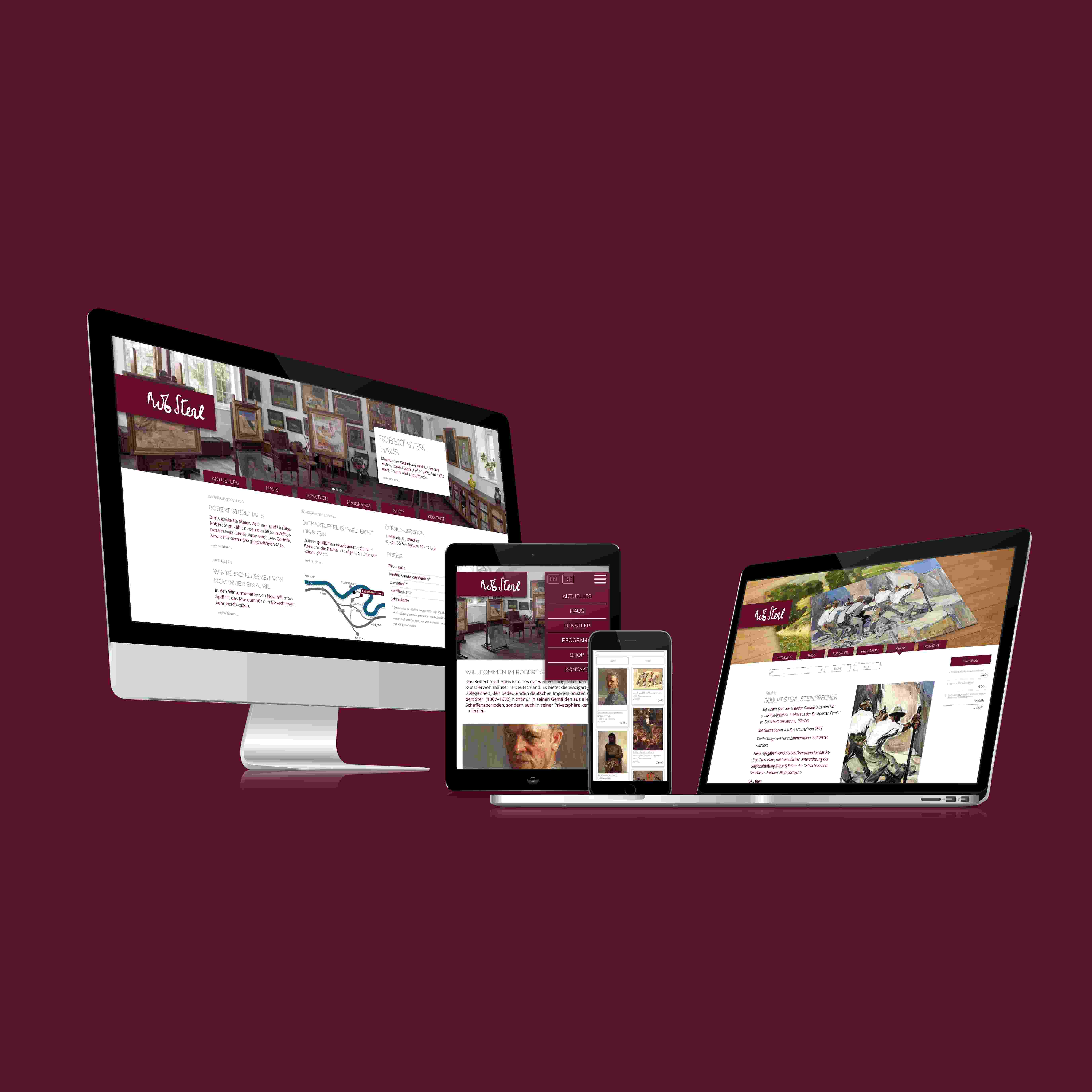 Robert-Sterl-Hause Website Re-Design